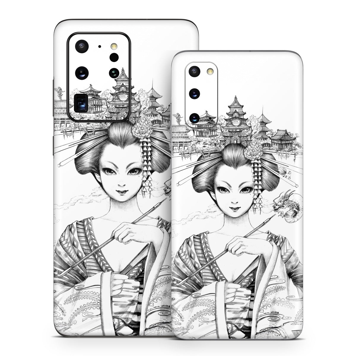 Geisha Sketch - Samsung Galaxy S20 Skin