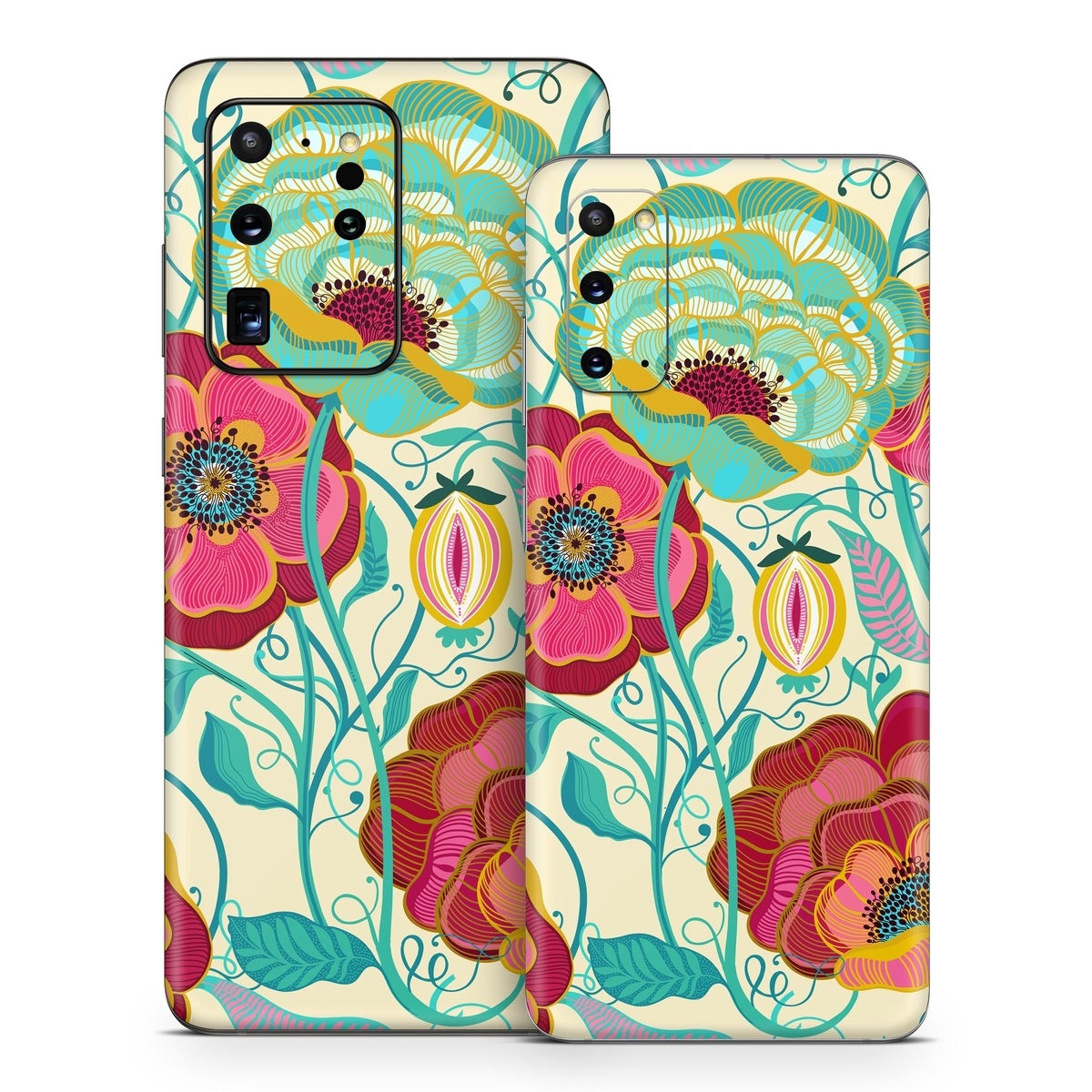 Golden Flowers - Samsung Galaxy S20 Skin