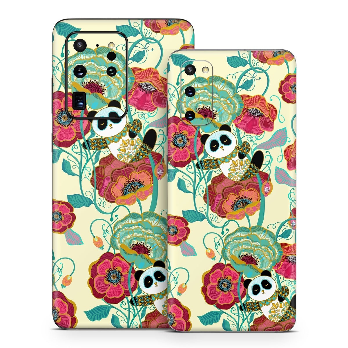 Panda Flowers - Samsung Galaxy S20 Skin