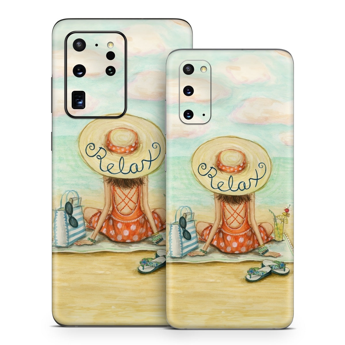 Relaxing on Beach - Samsung Galaxy S20 Skin