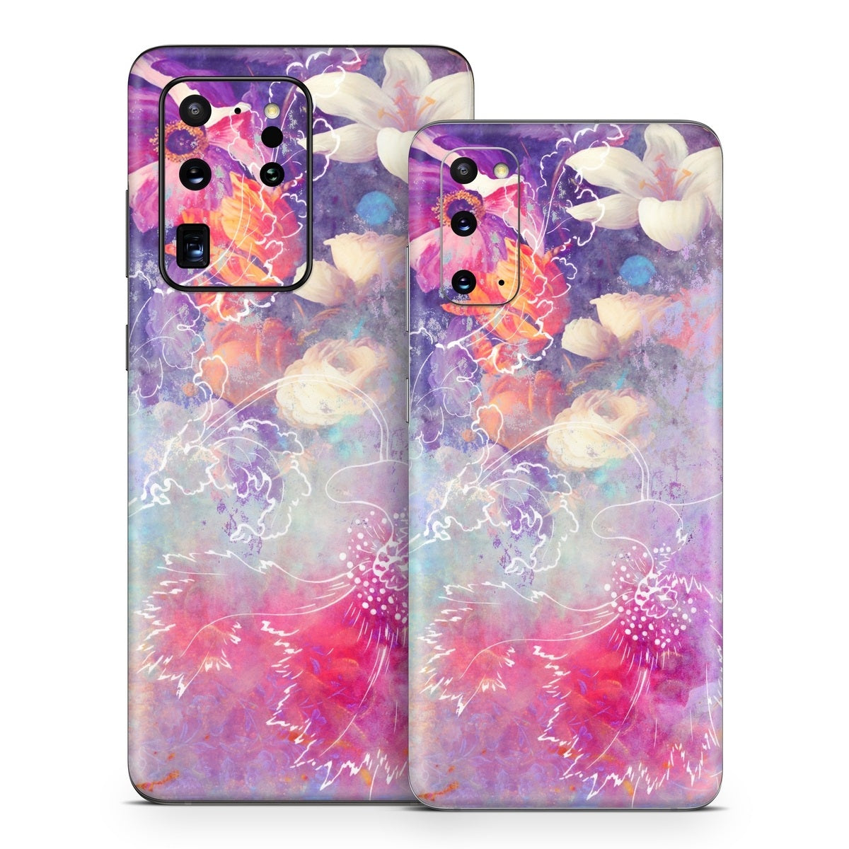 Sketch Flowers Lily - Samsung Galaxy S20 Skin