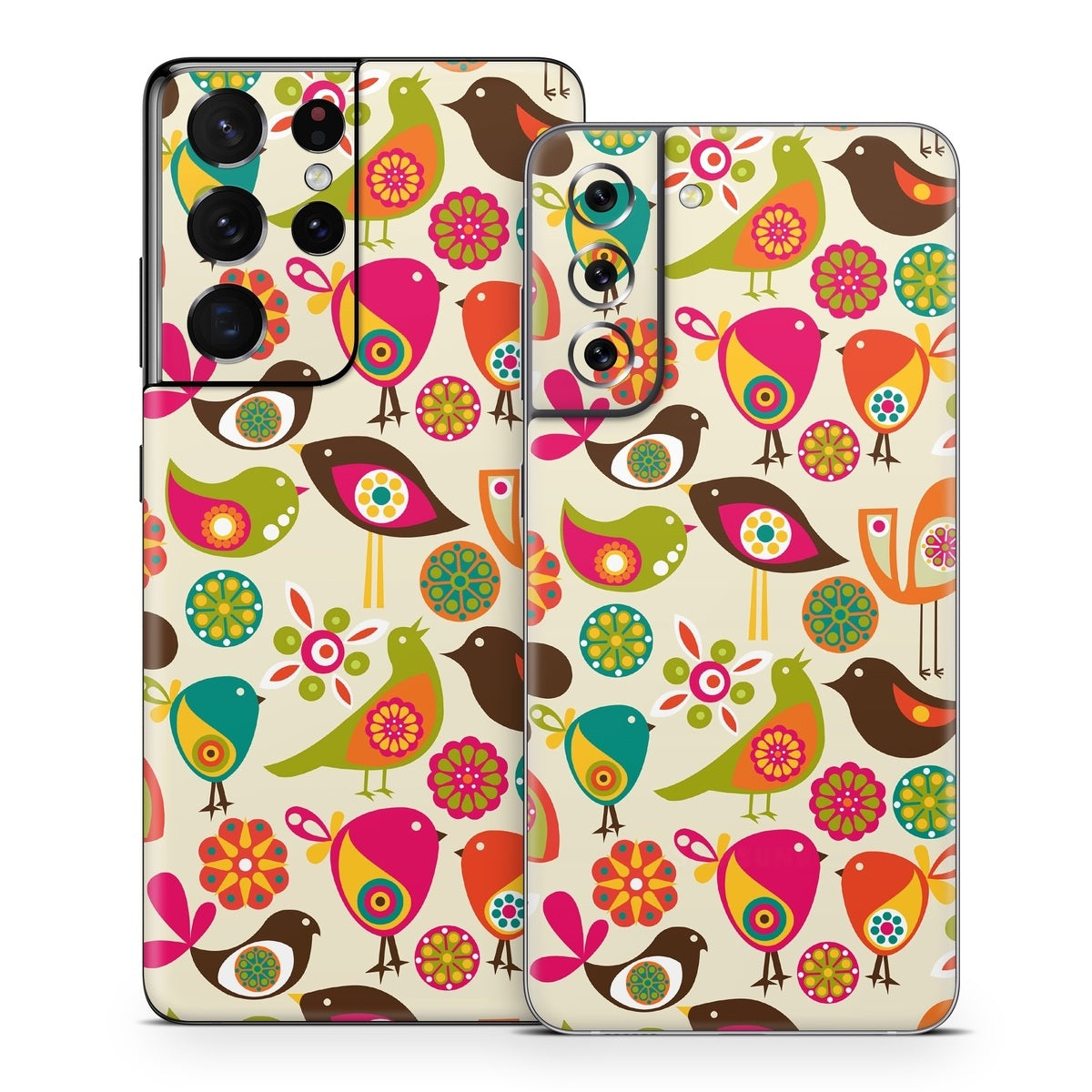 Bird Flowers - Samsung Galaxy S21 Skin