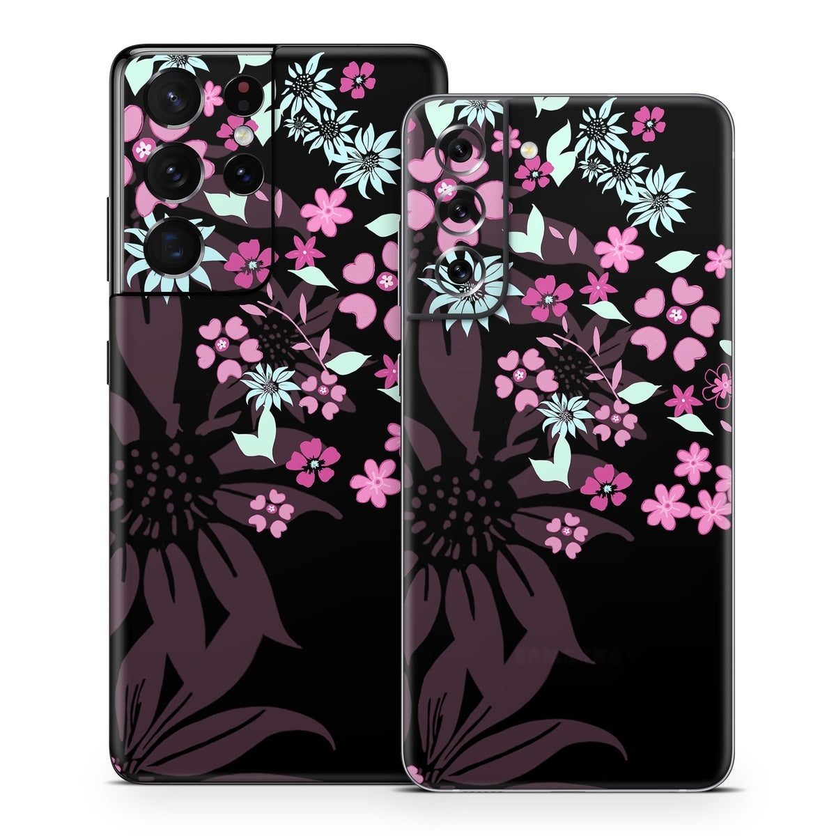 Dark Flowers - Samsung Galaxy S21 Skin