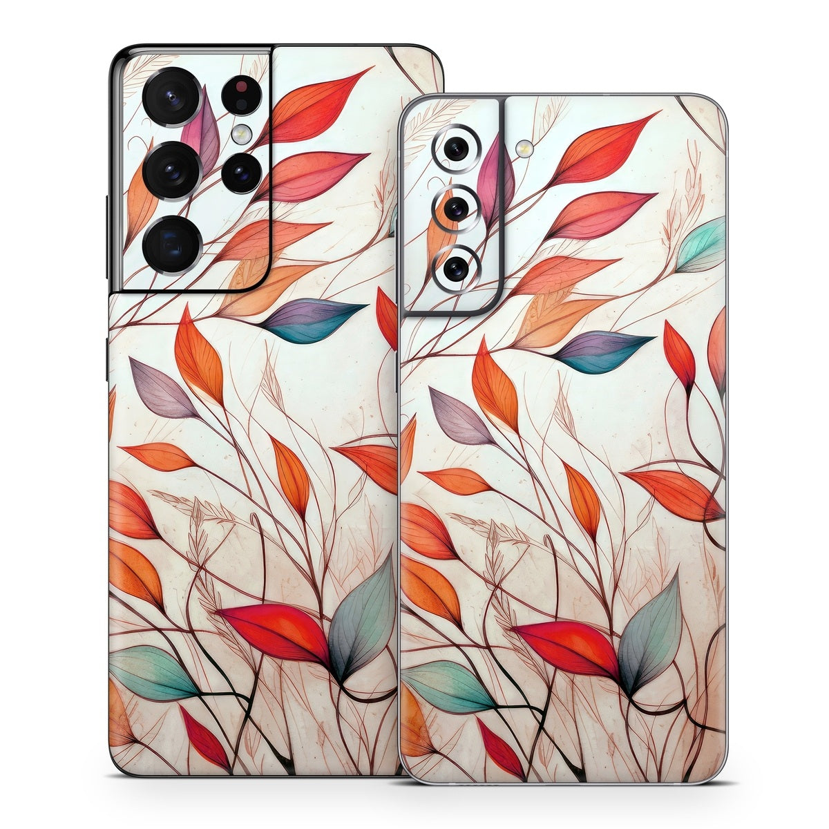 Leaf Sketches - Samsung Galaxy S21 Skin