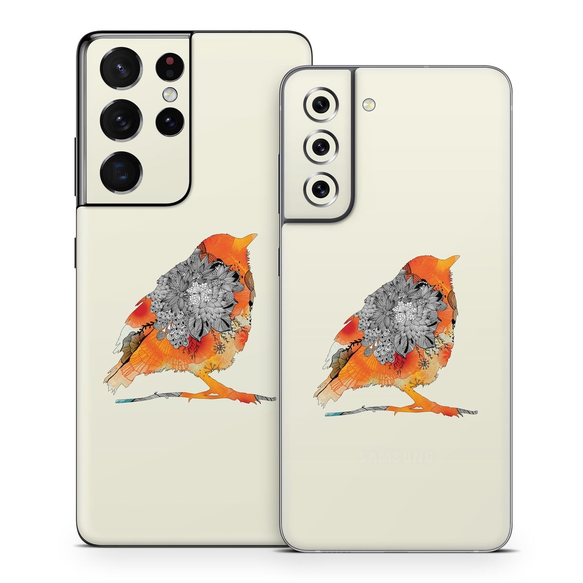 Orange Bird - Samsung Galaxy S21 Skin