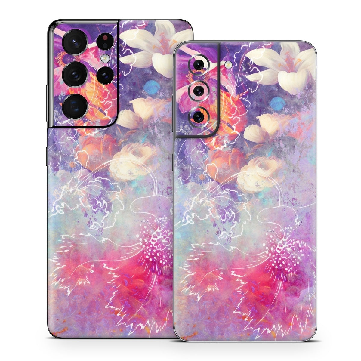 Sketch Flowers Lily - Samsung Galaxy S21 Skin