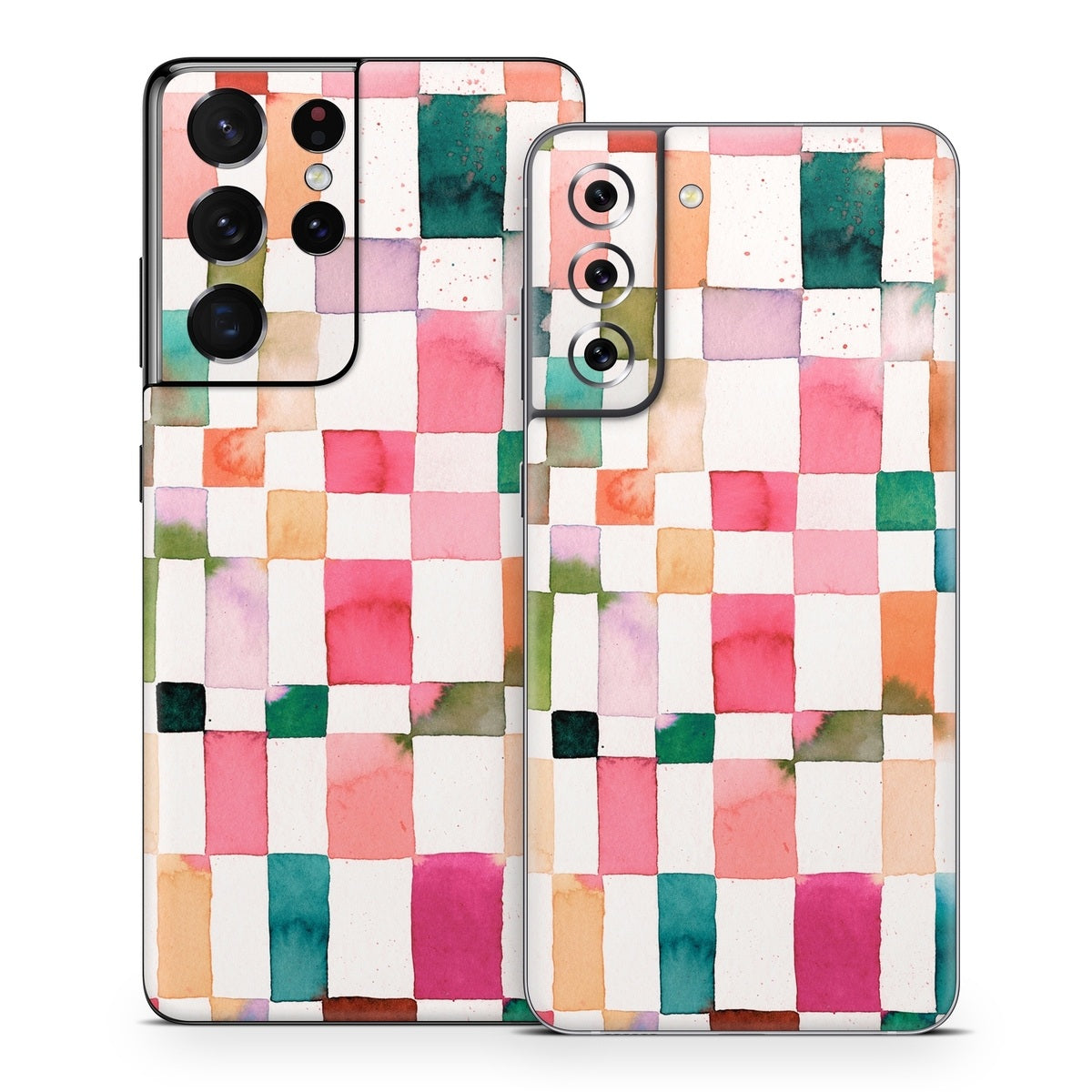 Watercolor Squares - Samsung Galaxy S21 Skin