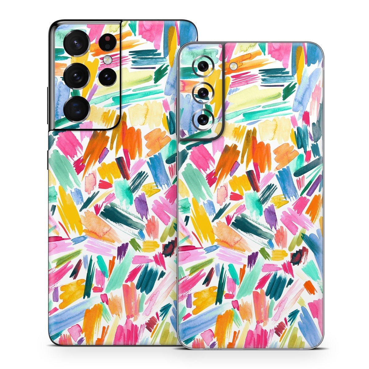 Watercolor Colorful Brushstrokes - Samsung Galaxy S21 Skin