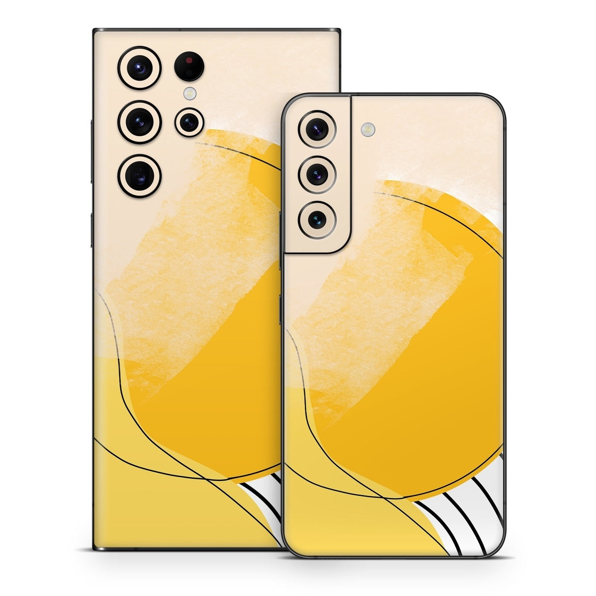 Abstract Yellow - Samsung Galaxy S22 Skin