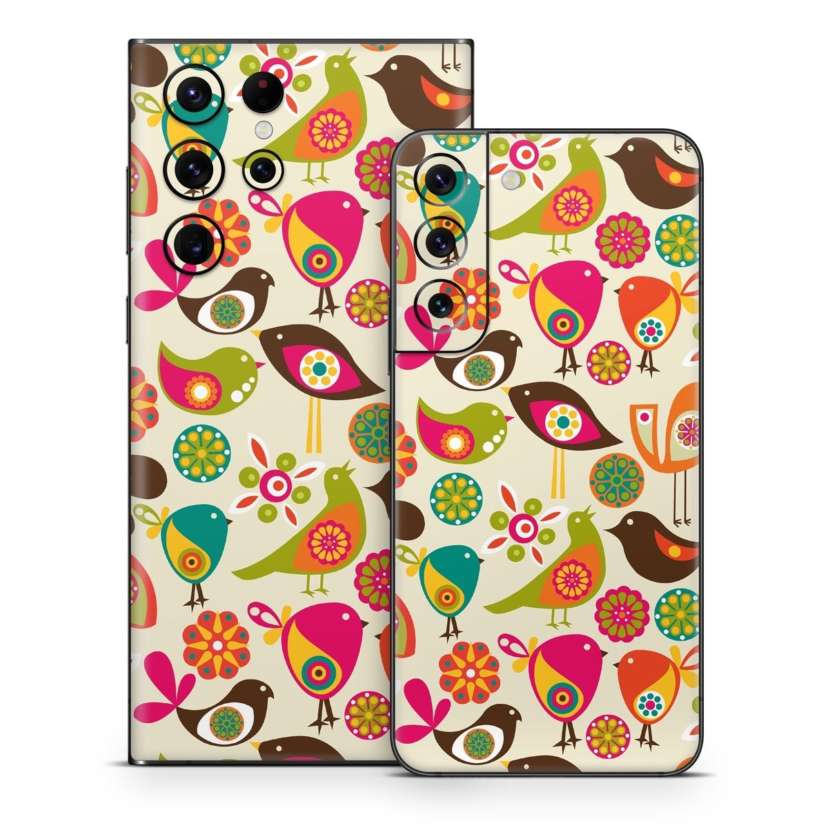 Bird Flowers - Samsung Galaxy S22 Skin