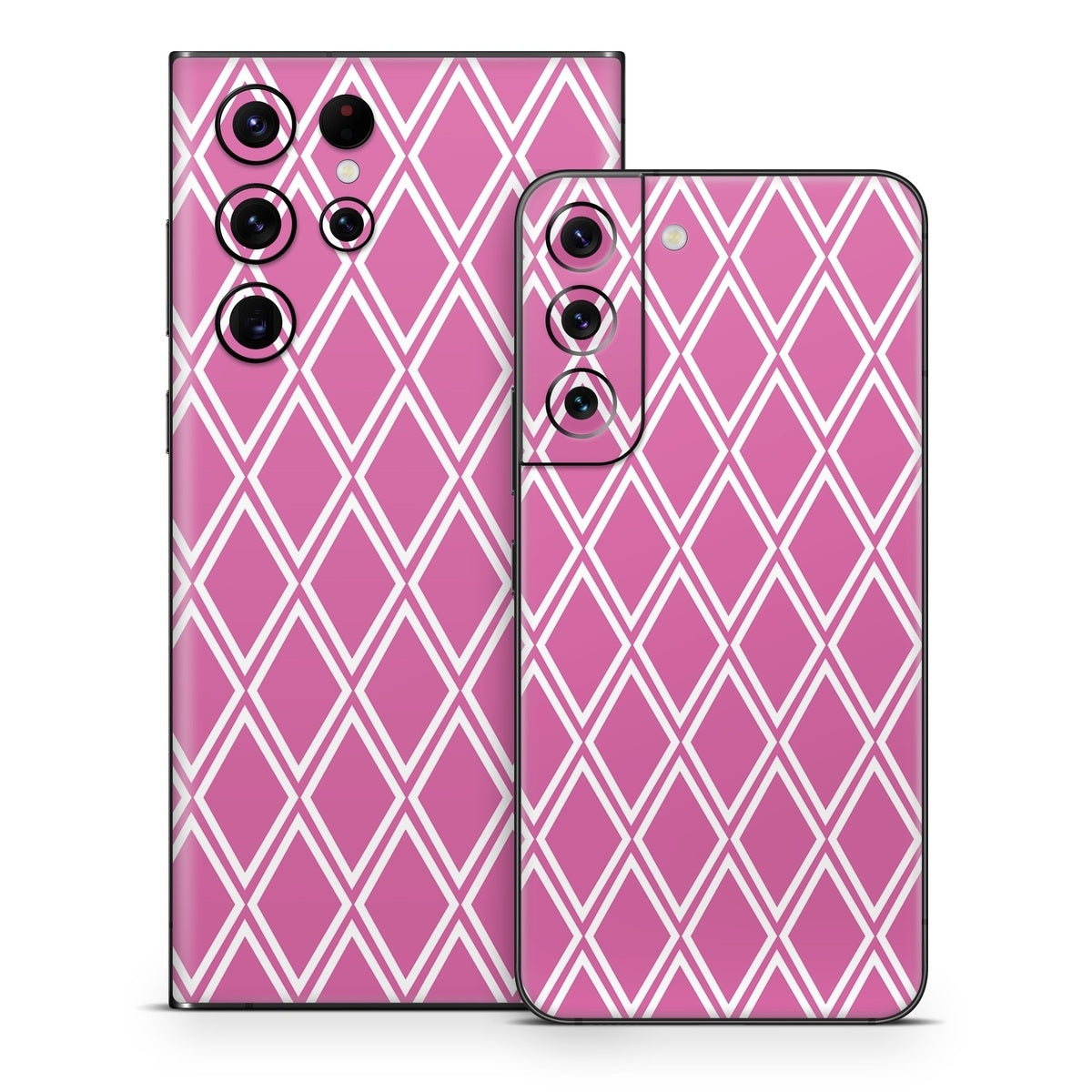 Pink Checks - Samsung Galaxy S22 Skin