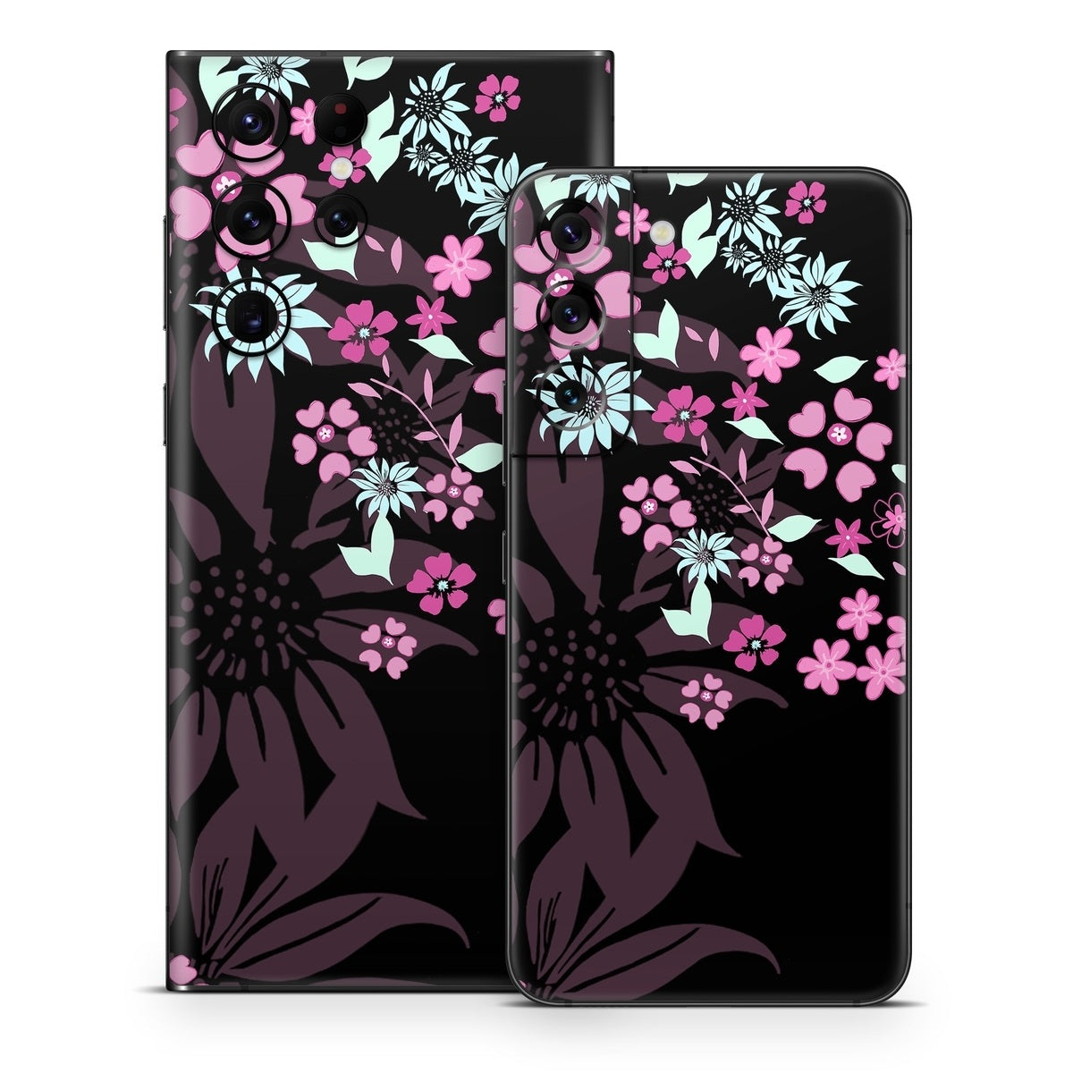 Dark Flowers - Samsung Galaxy S22 Skin