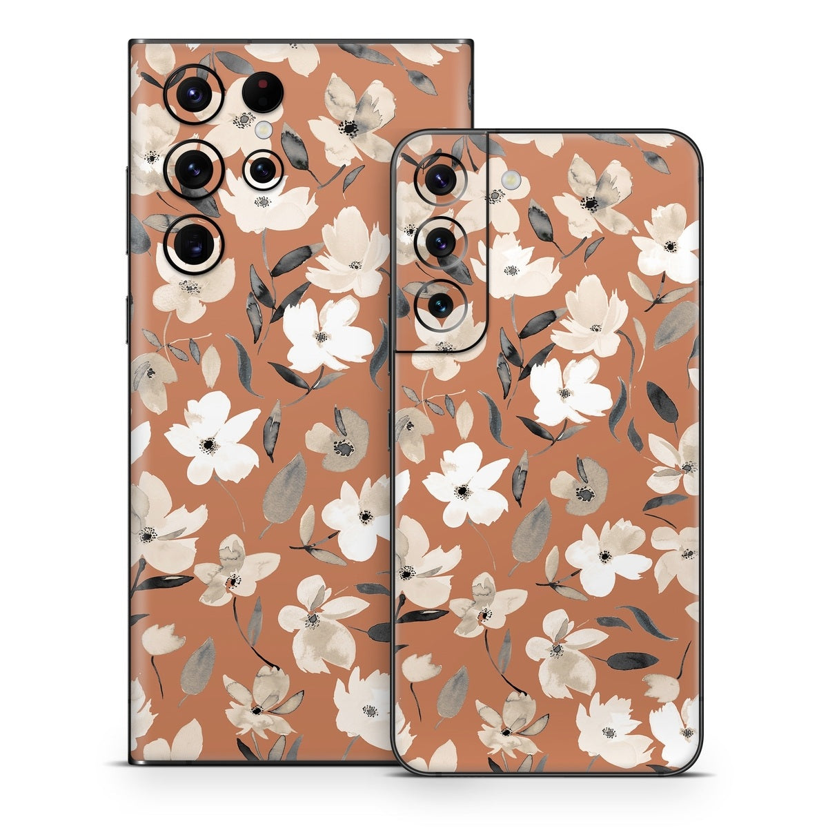 Fresh Flowers Copper - Samsung Galaxy S22 Skin