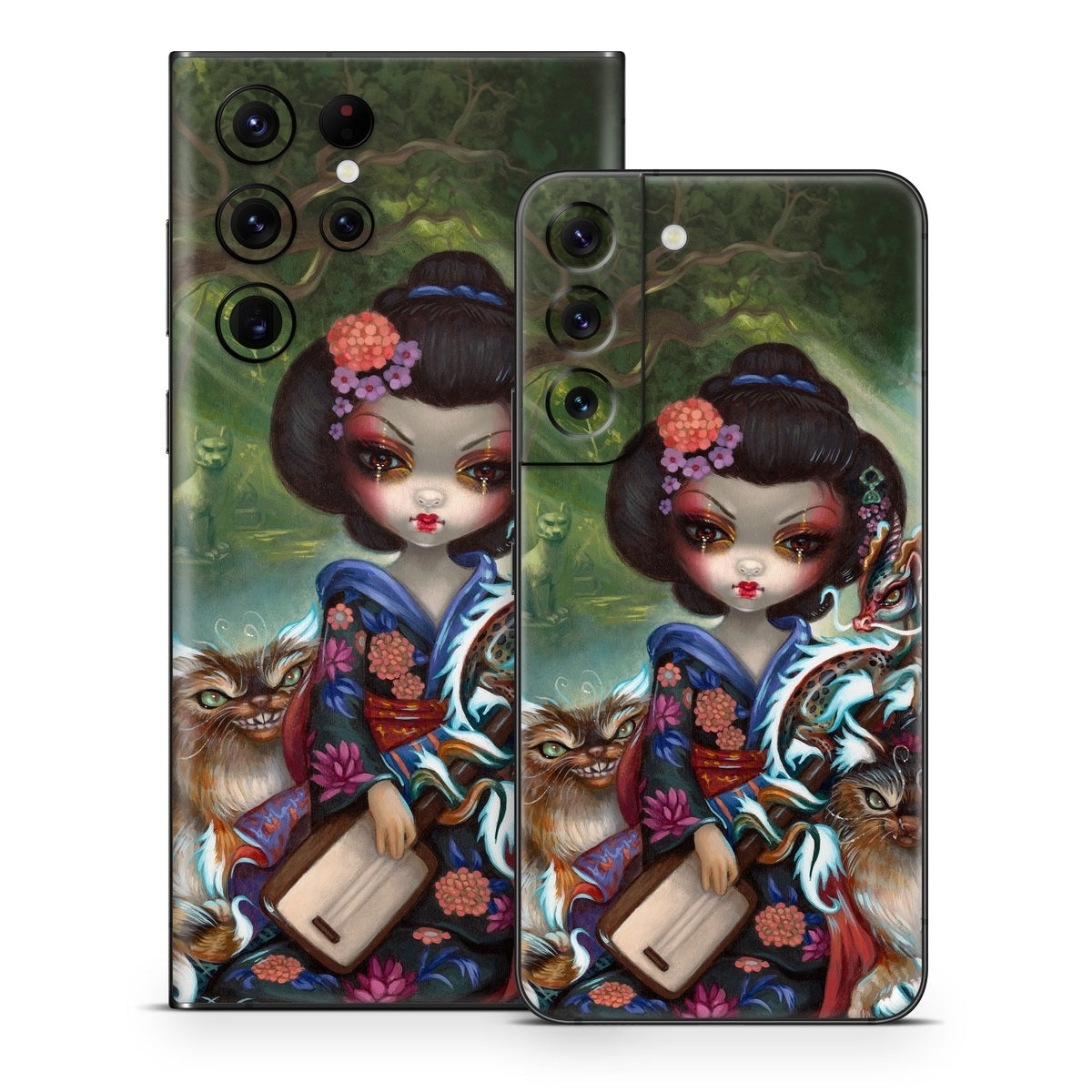 Kirin and Bakeneko - Samsung Galaxy S22 Skin