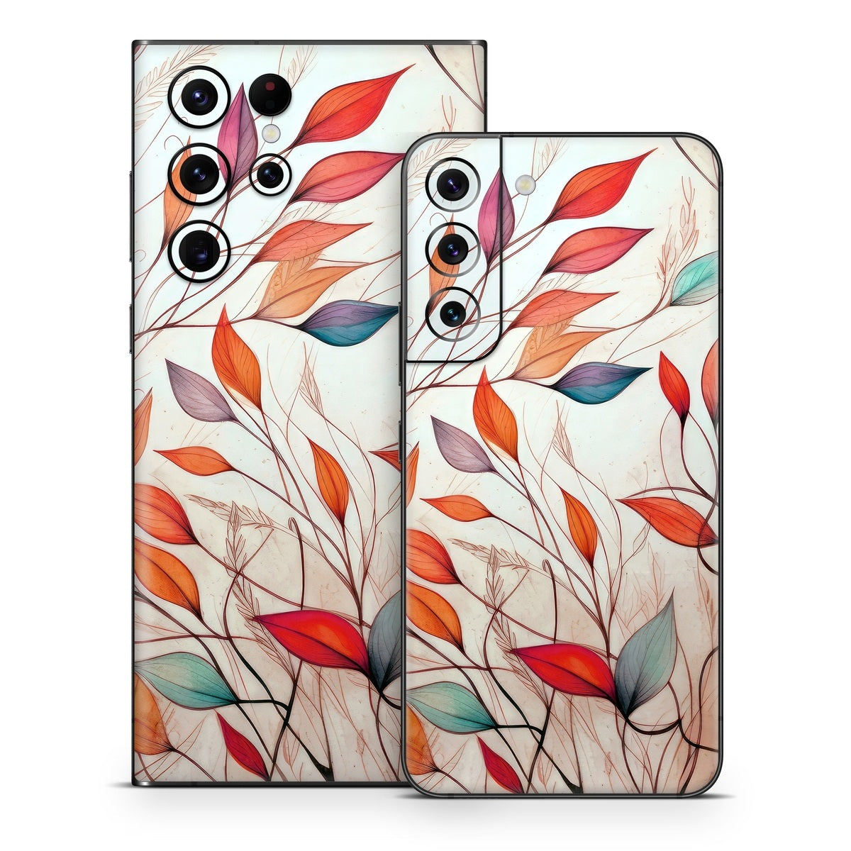 Leaf Sketches - Samsung Galaxy S22 Skin