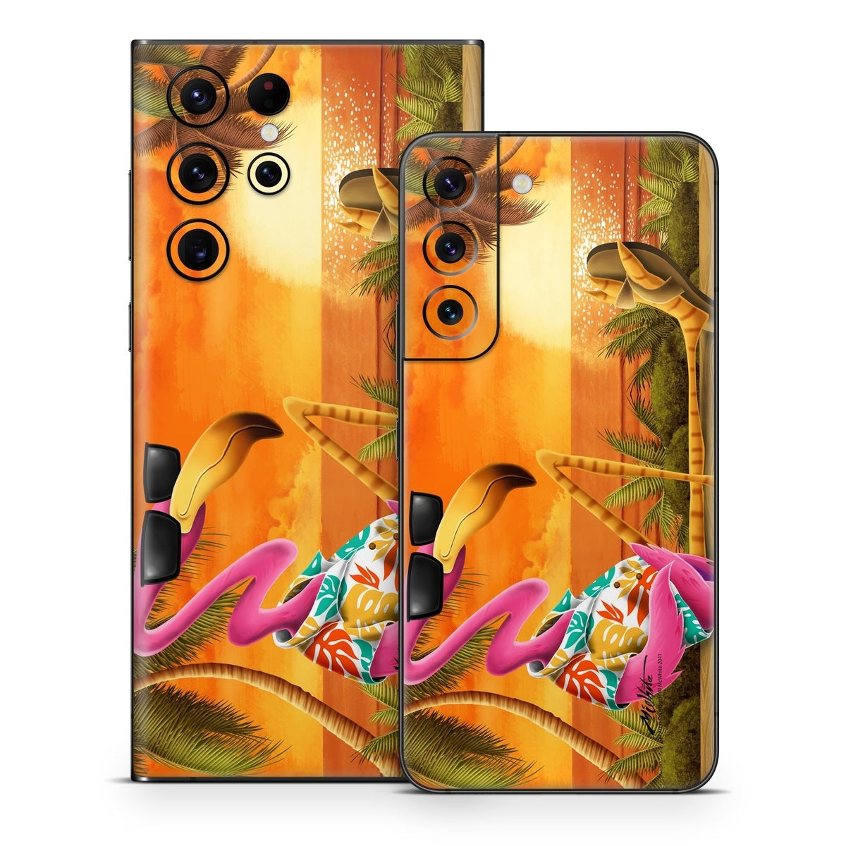 Sunset Flamingo - Samsung Galaxy S22 Skin