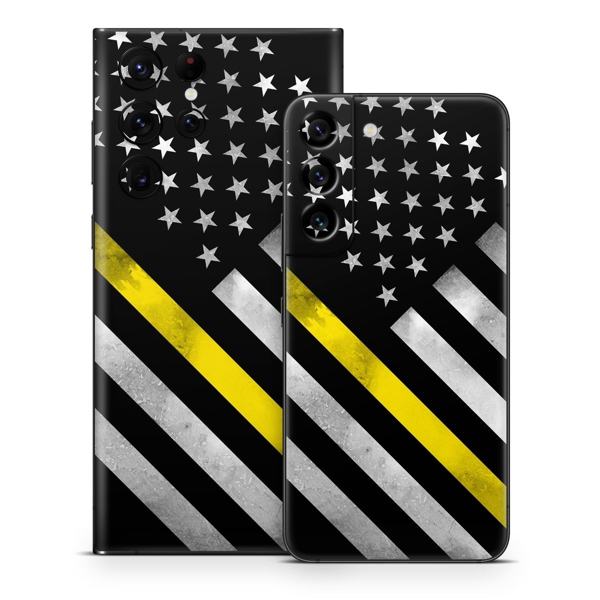 Thin Yellow Line Hero - Samsung Galaxy S22 Skin