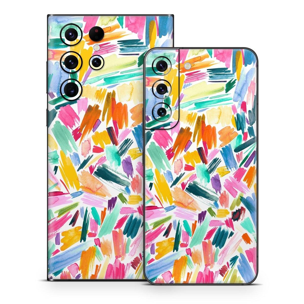 Watercolor Colorful Brushstrokes - Samsung Galaxy S22 Skin