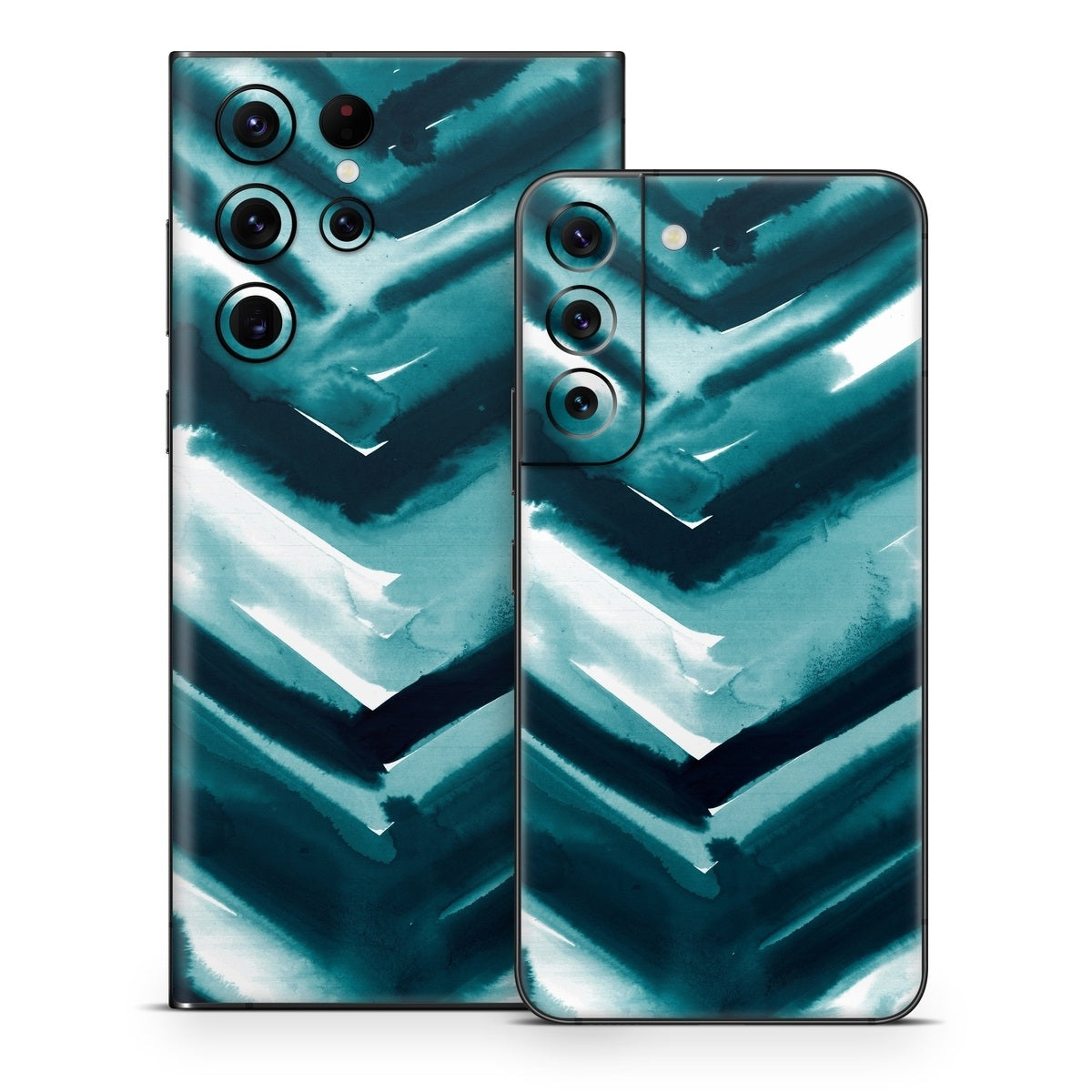 Watercolor Chevron - Samsung Galaxy S22 Skin