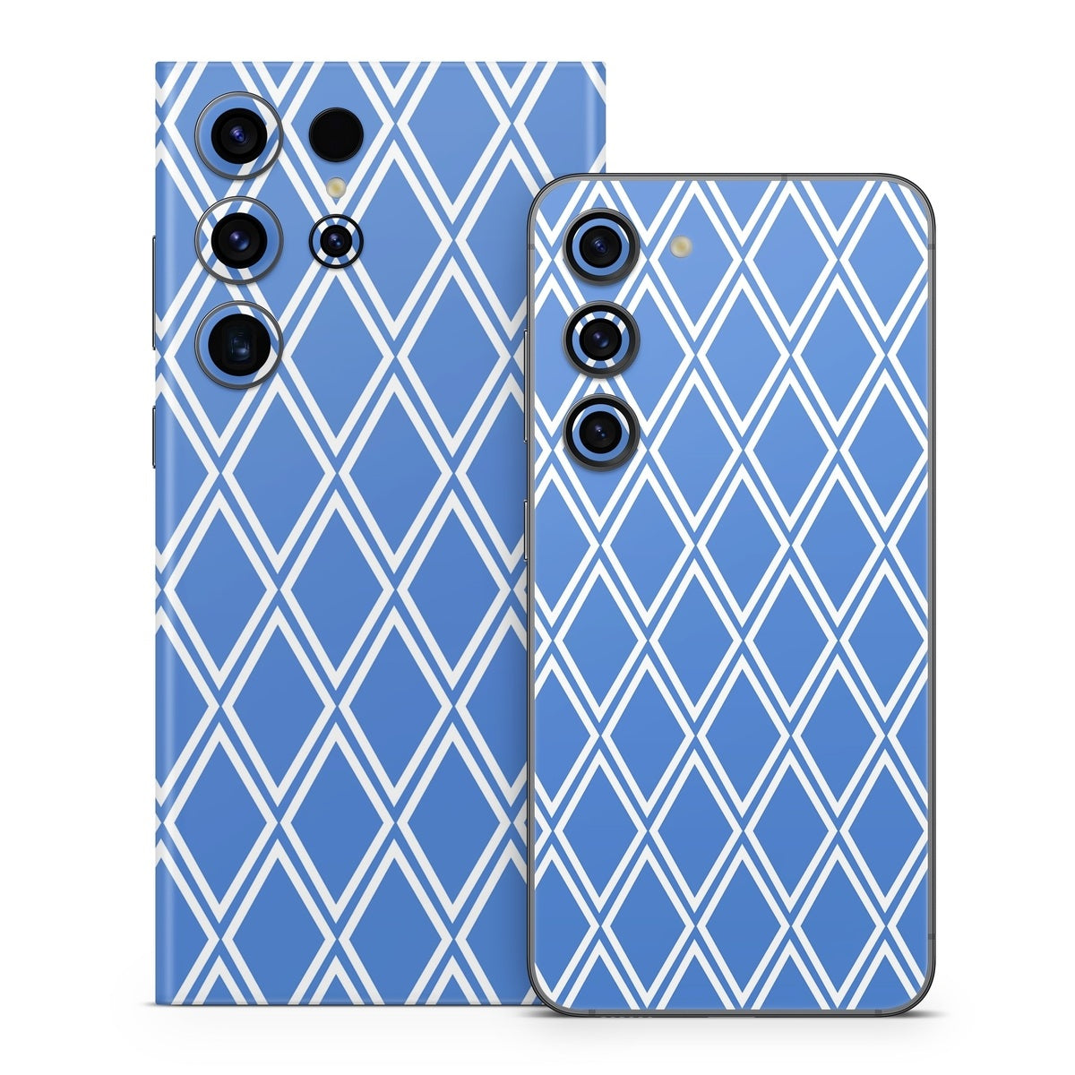 Blue Checks - Samsung Galaxy S23 Skin