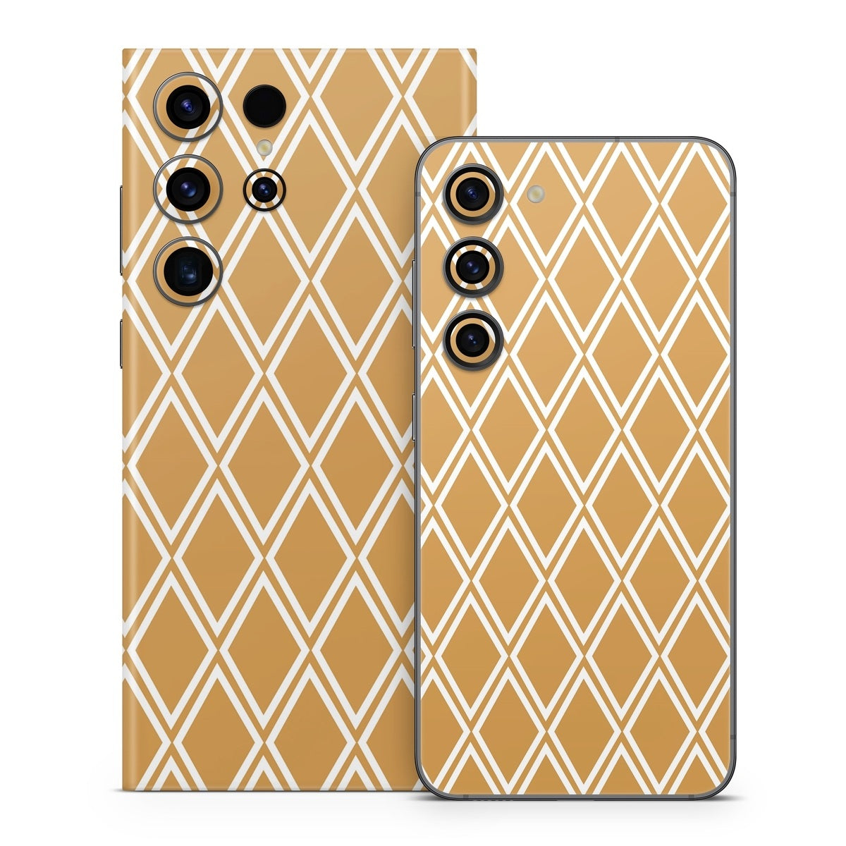 Orange Checks - Samsung Galaxy S23 Skin