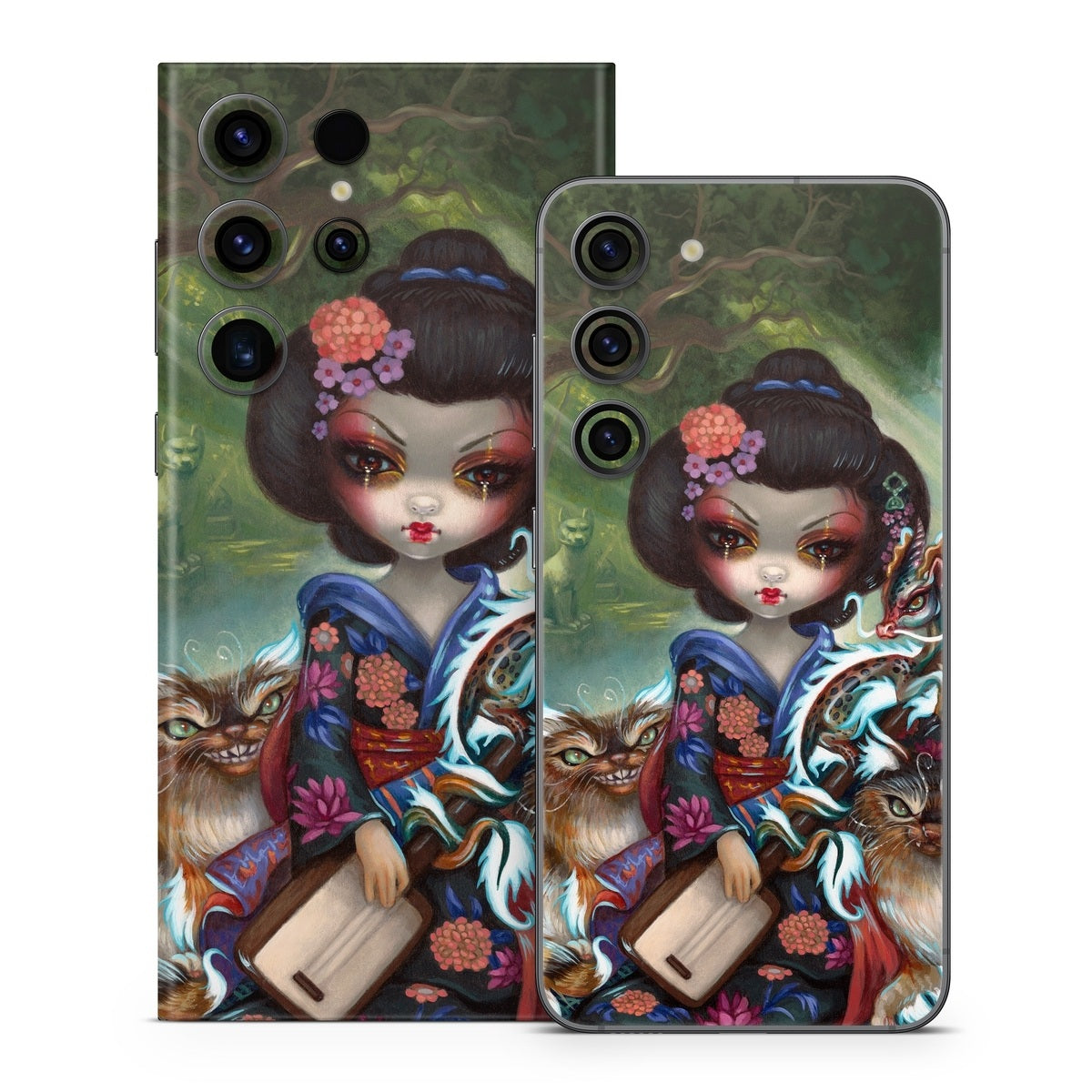 Kirin and Bakeneko - Samsung Galaxy S23 Skin