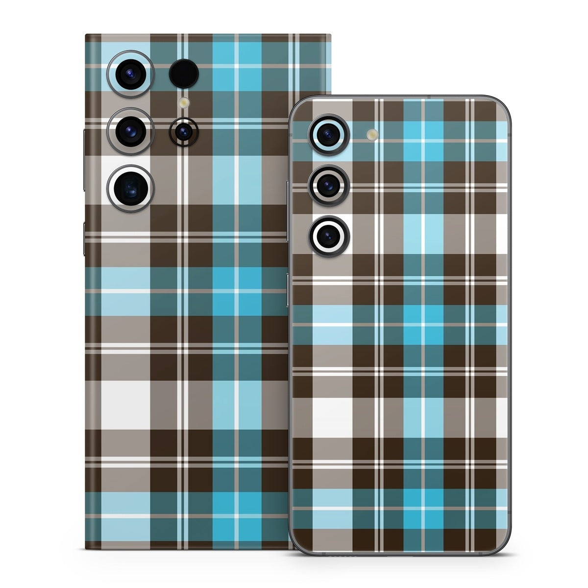 Turquoise Plaid - Samsung Galaxy S23 Skin