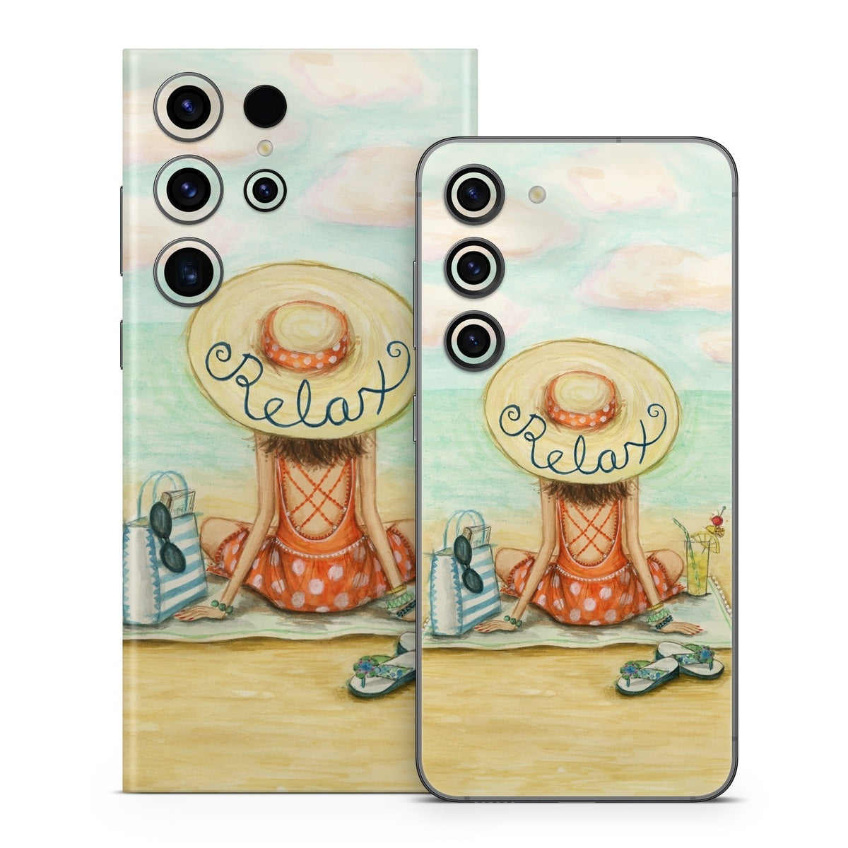 Relaxing on Beach - Samsung Galaxy S23 Skin