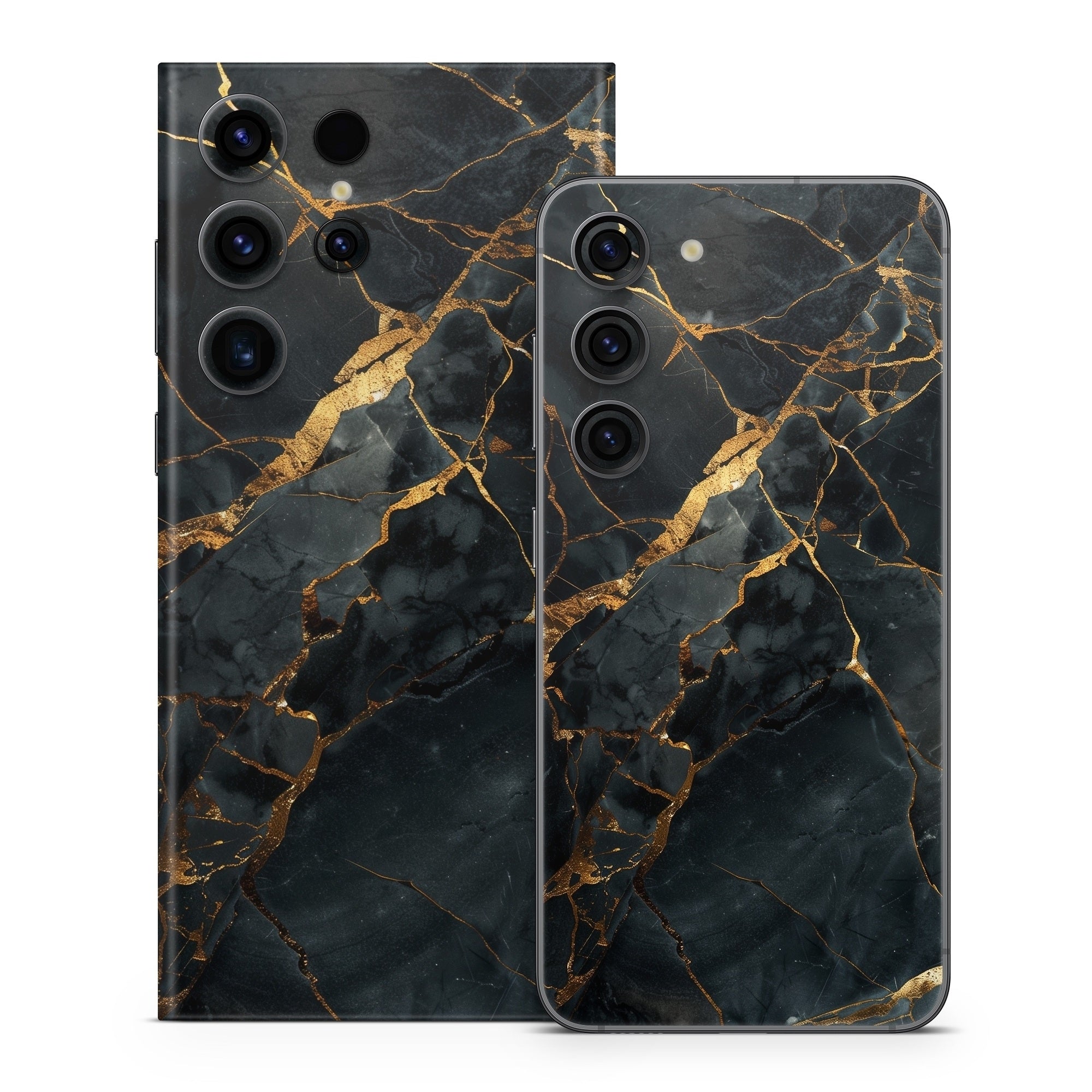 Repaired Black Marble - Samsung Galaxy S23 Skin