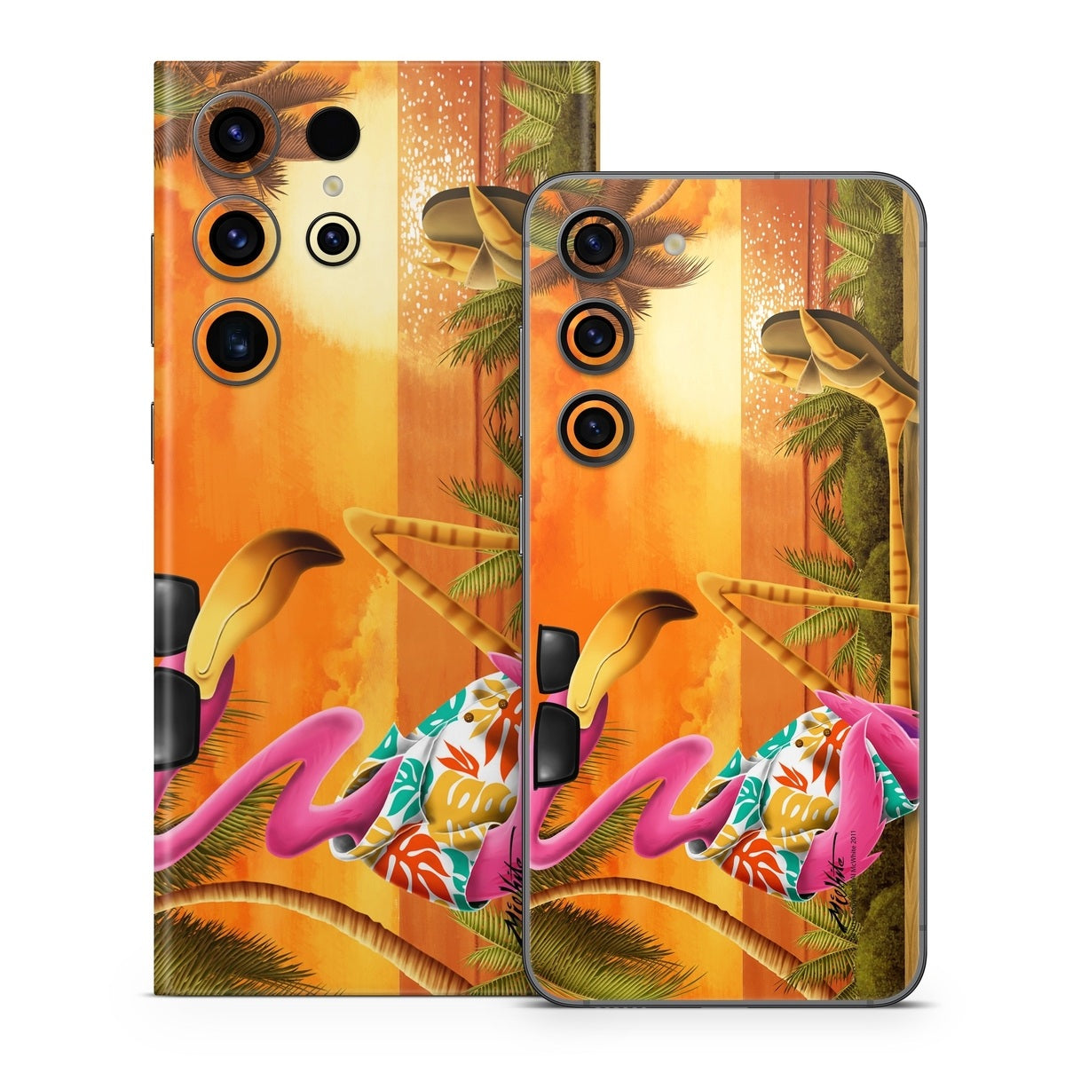 Sunset Flamingo - Samsung Galaxy S23 Skin