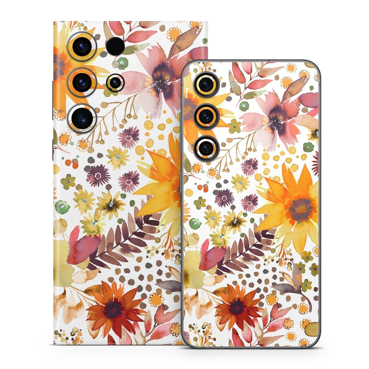 Summer Watercolor Sunflowers - Samsung Galaxy S23 Skin