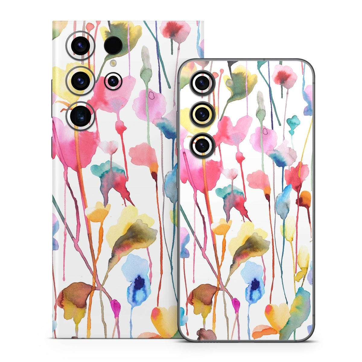 Watercolor Wild Flowers - Samsung Galaxy S23 Skin