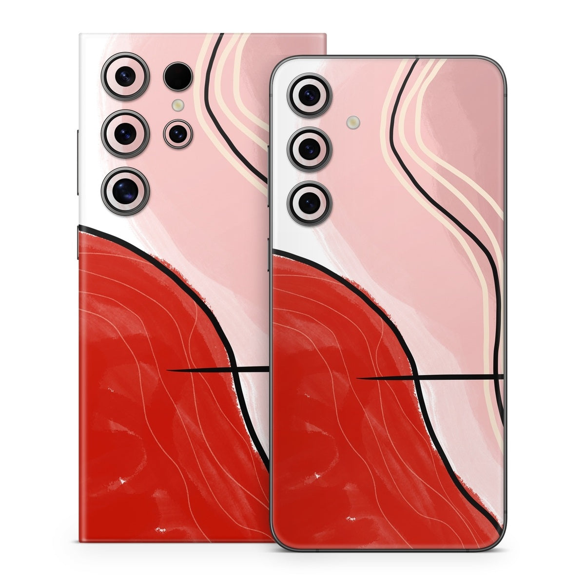 Abstract Red - Samsung Galaxy S24 Skin