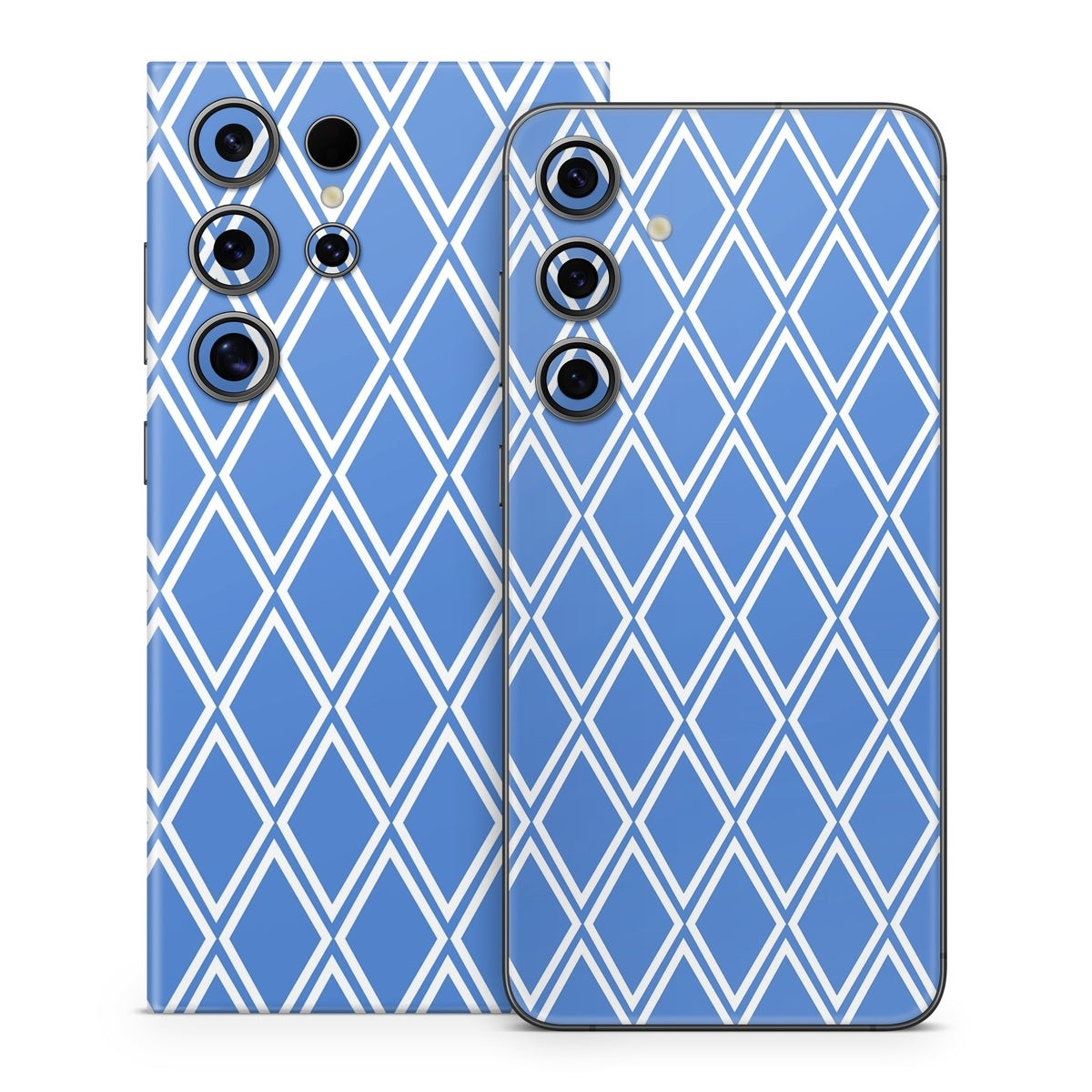 Blue Checks - Samsung Galaxy S24 Skin