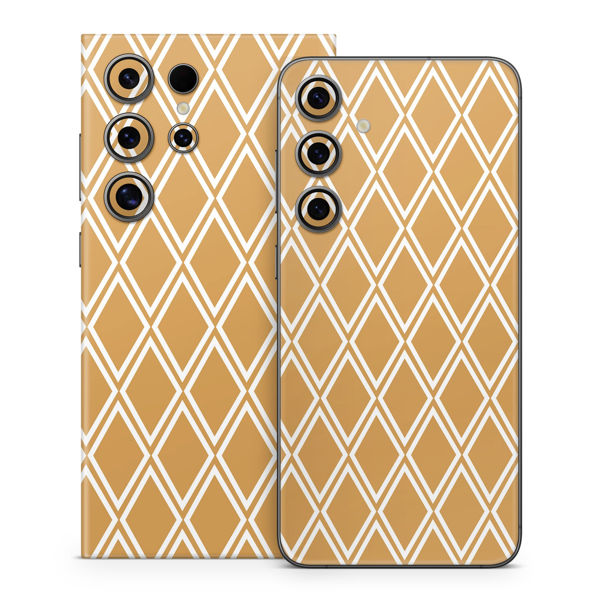 Orange Checks - Samsung Galaxy S24 Skin