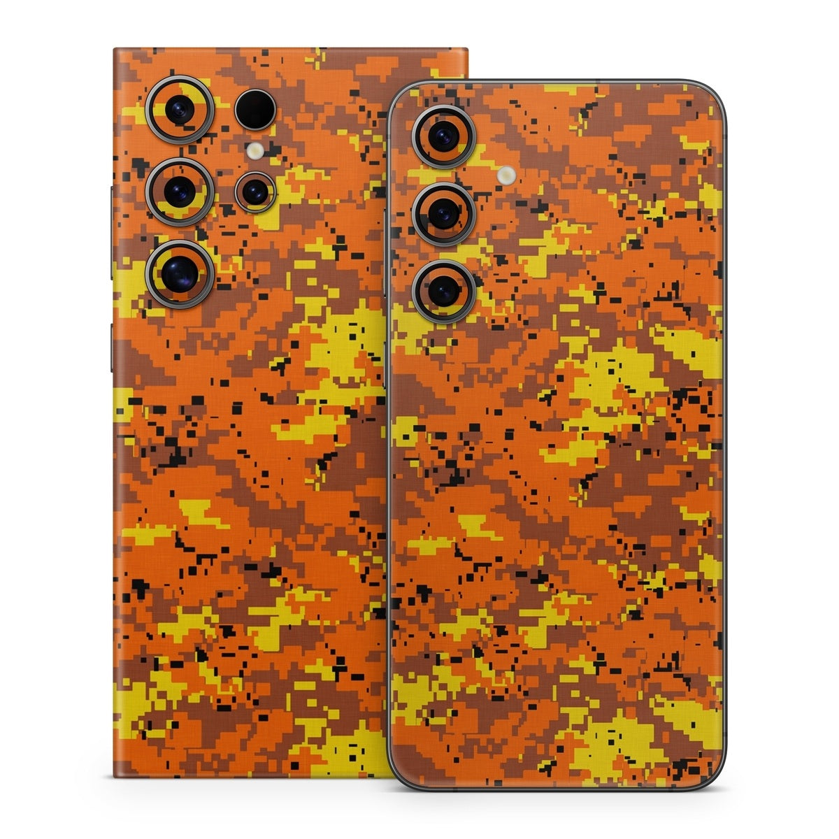 Digital Orange Camo - Samsung Galaxy S24 Skin