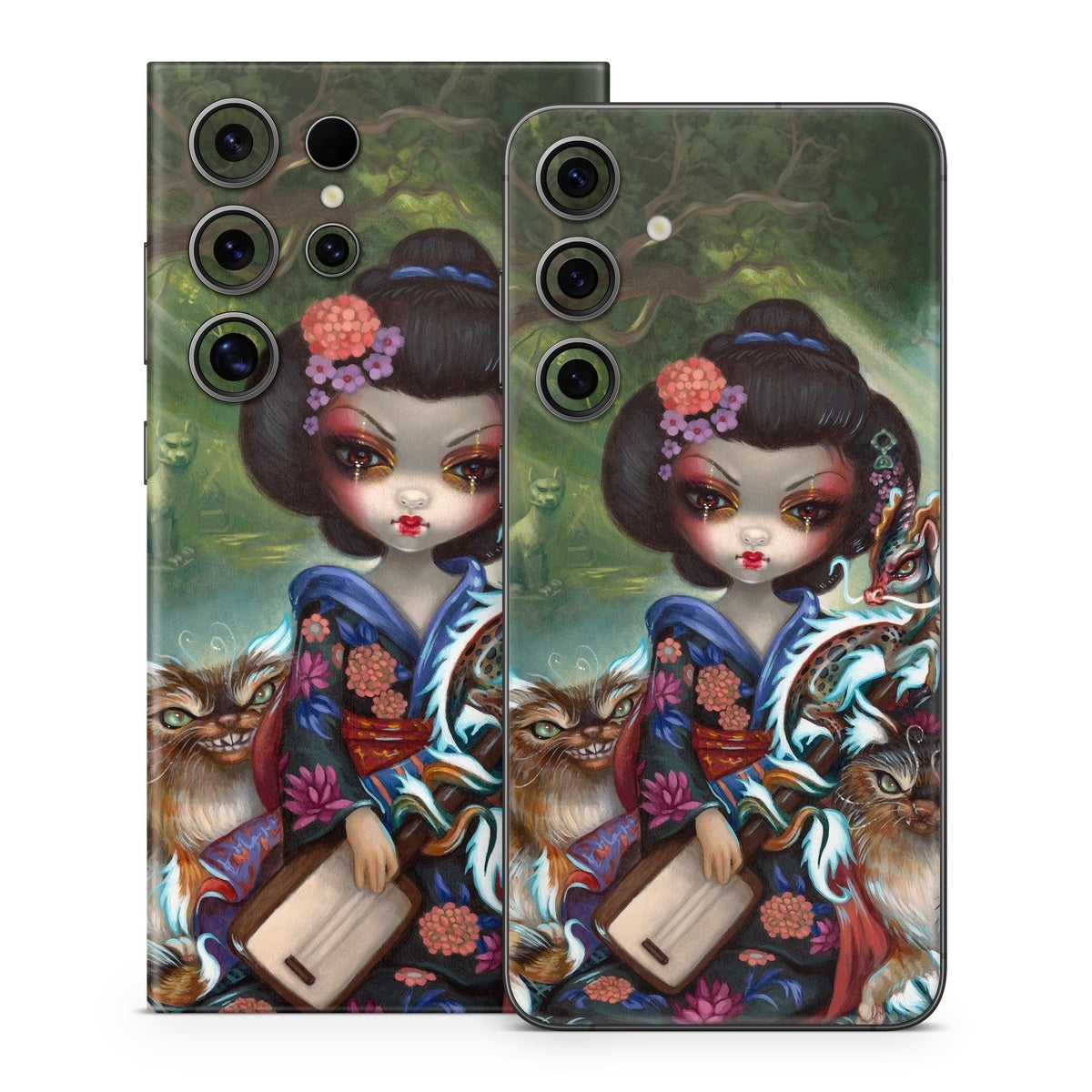 Kirin and Bakeneko - Samsung Galaxy S24 Skin