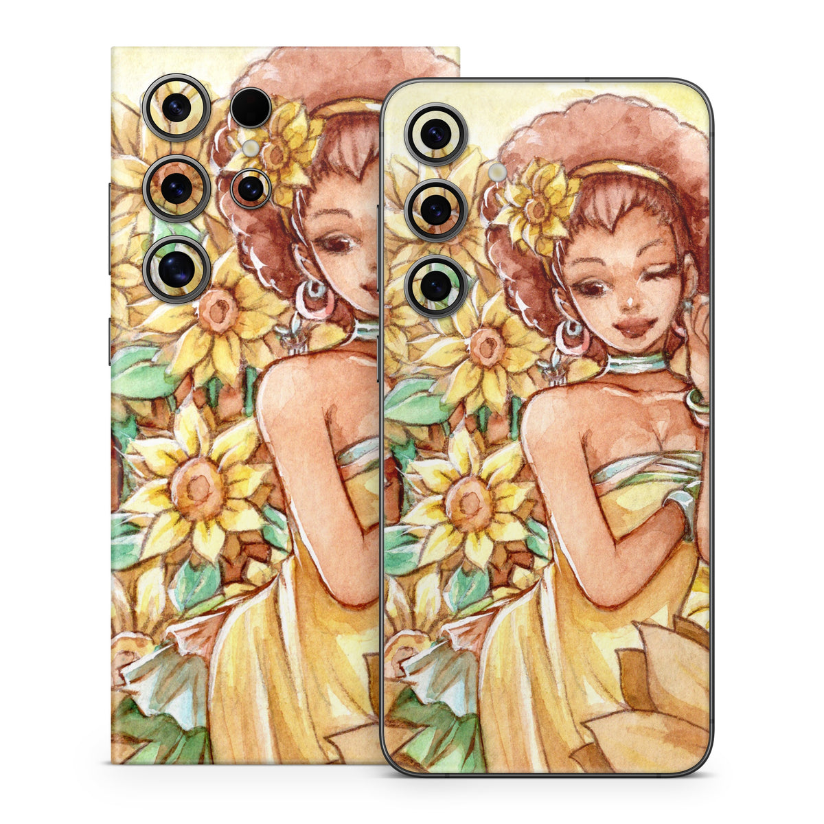 Lady Sunflower - Samsung Galaxy S24 Skin