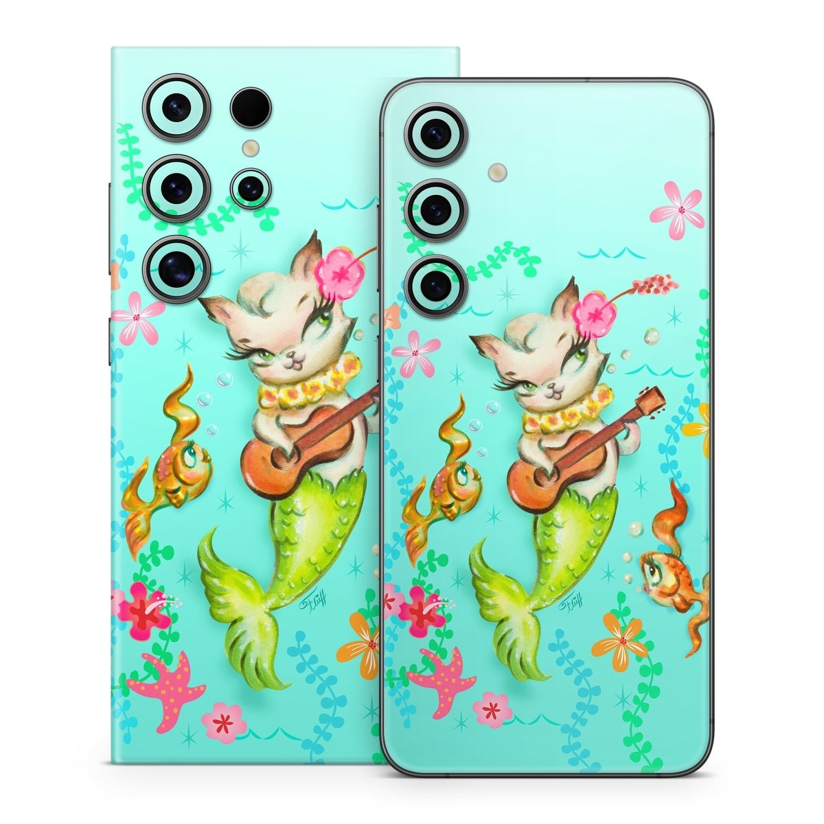 Merkitten with Ukelele - Samsung Galaxy S24 Skin