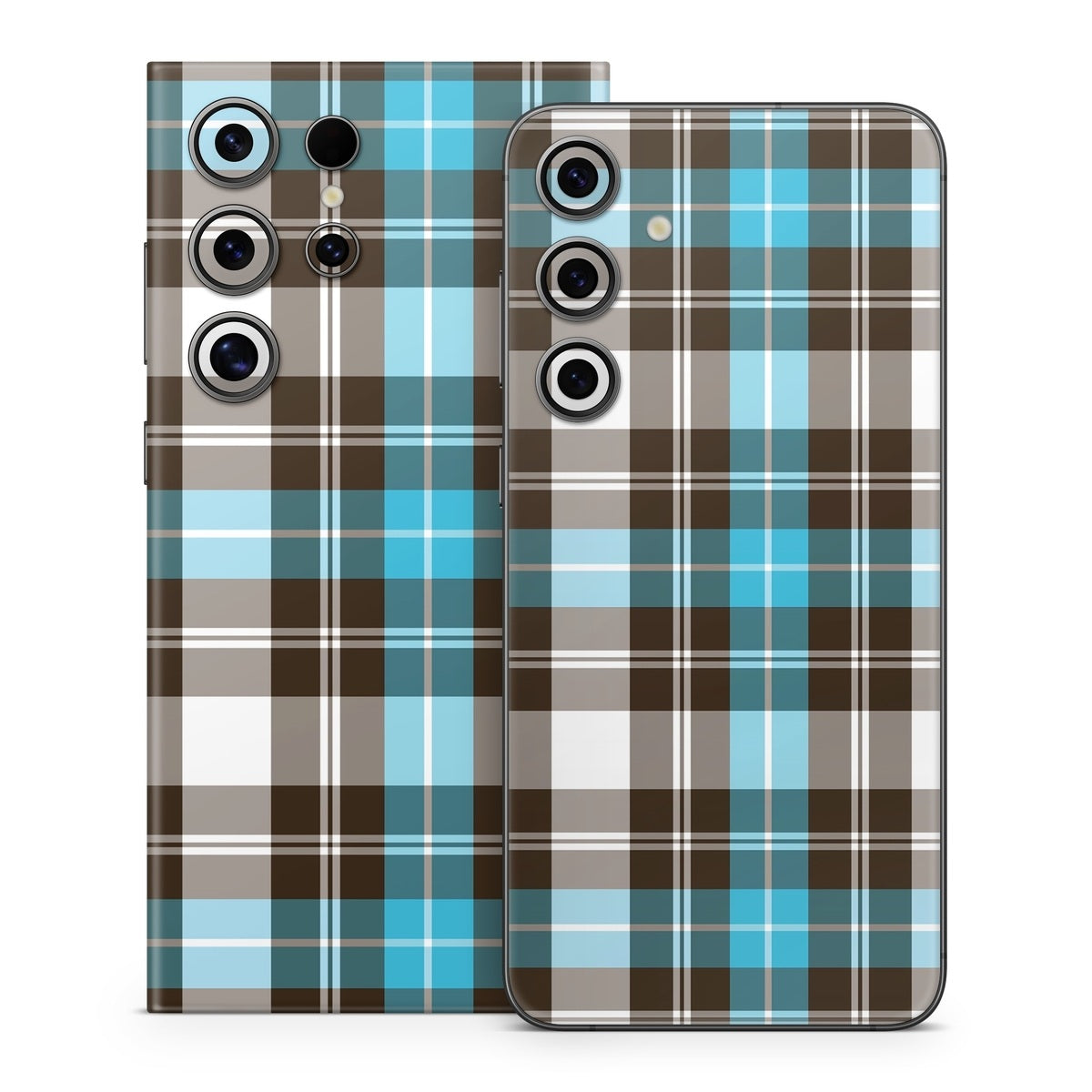 Turquoise Plaid - Samsung Galaxy S24 Skin