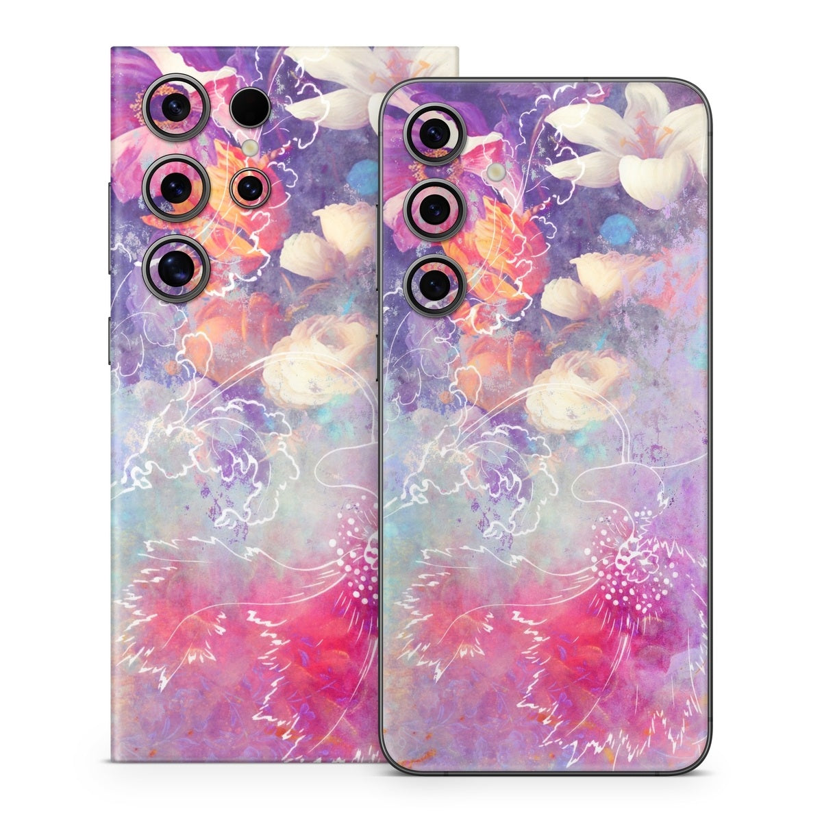 Sketch Flowers Lily - Samsung Galaxy S24 Skin