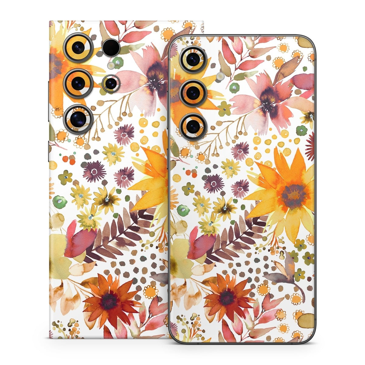 Summer Watercolor Sunflowers - Samsung Galaxy S24 Skin