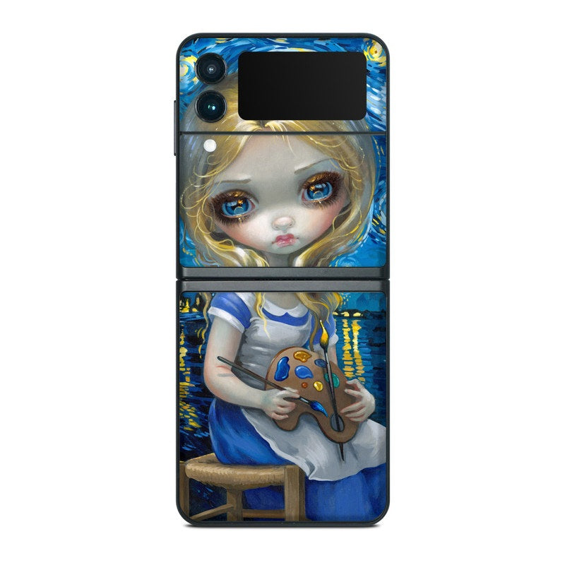 Alice in a Van Gogh - Samsung Galaxy Z Flip 3 Skin