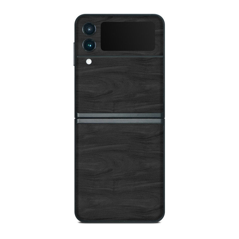 Black Woodgrain - Samsung Galaxy Z Flip 3 Skin