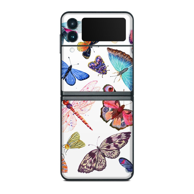 Butterfly Scatter - Samsung Galaxy Z Flip 3 Skin