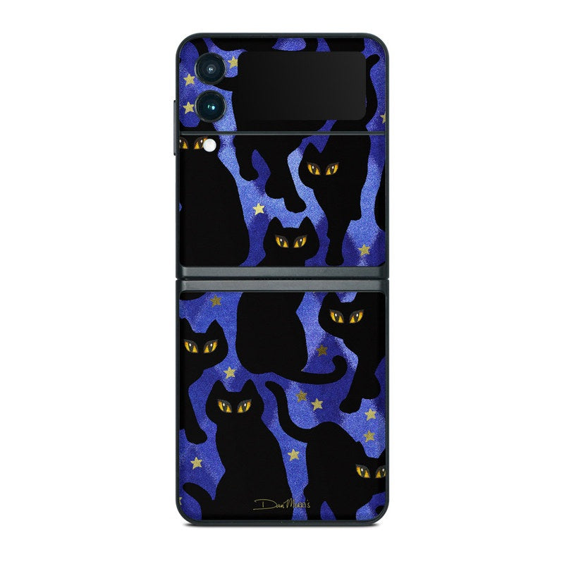 Cat Silhouettes - Samsung Galaxy Z Flip 3 Skin