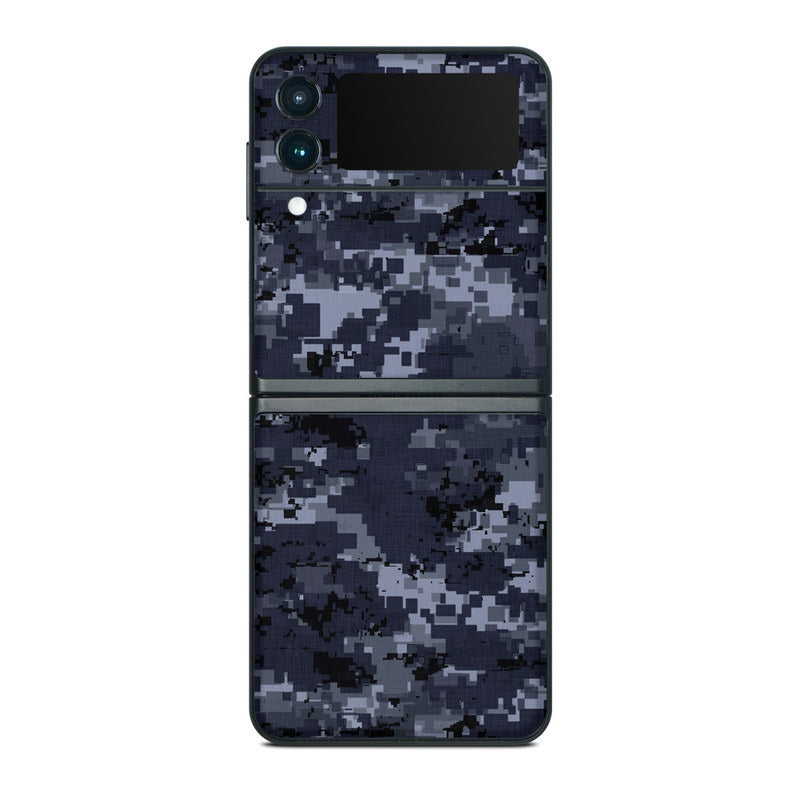 Digital Navy Camo - Samsung Galaxy Z Flip 3 Skin