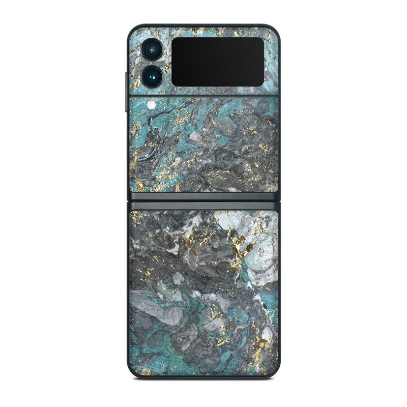 Gilded Glacier Marble - Samsung Galaxy Z Flip 3 Skin