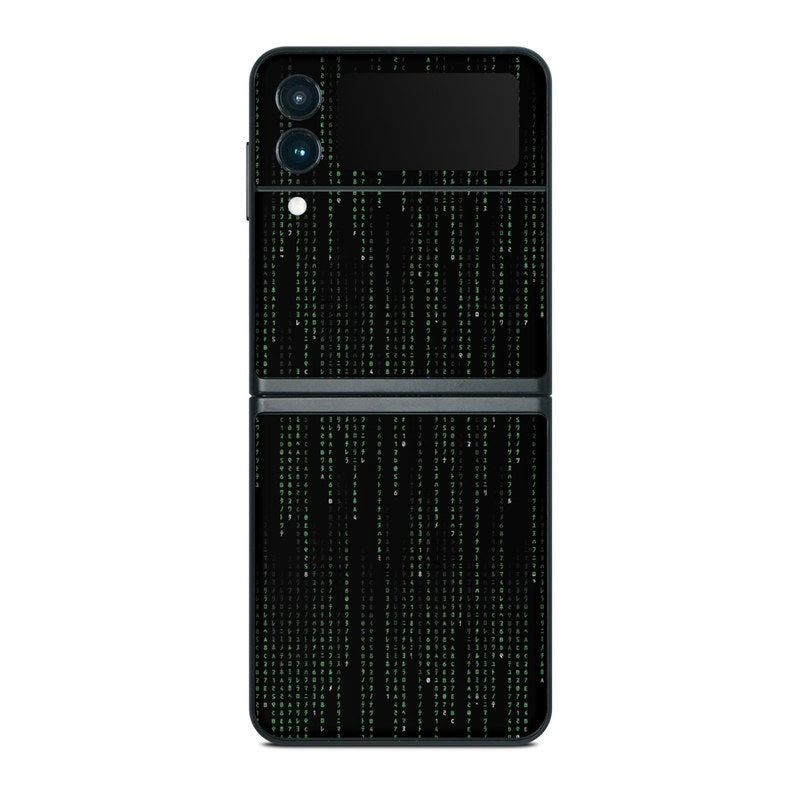 Matrix Style Code - Samsung Galaxy Z Flip 3 Skin