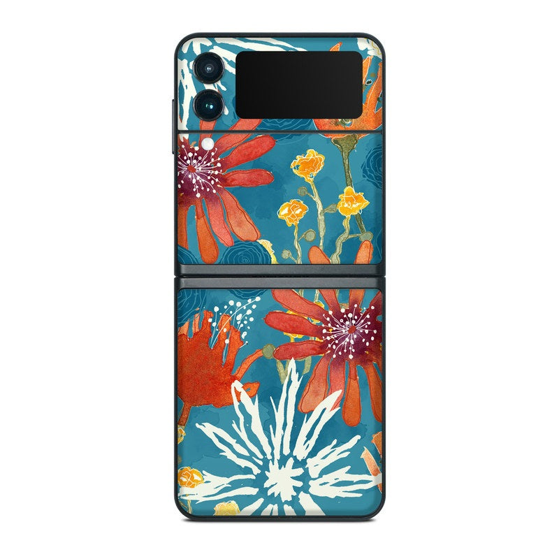 Sunbaked Blooms - Samsung Galaxy Z Flip 3 Skin